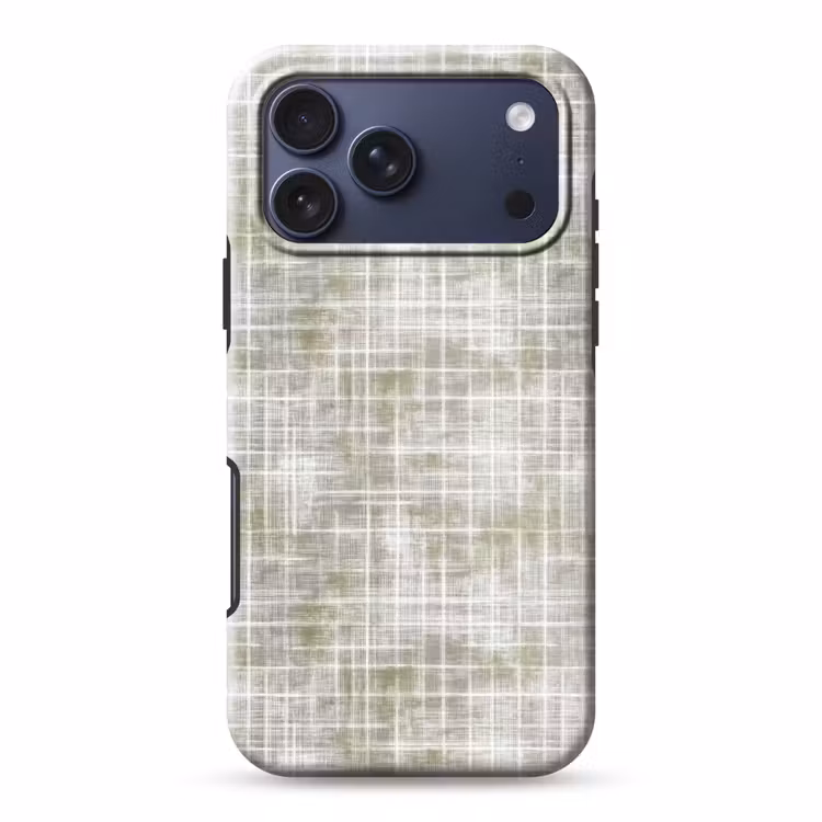 Telefoonhoesje Toughcase - Linnen - Patroon - Groen