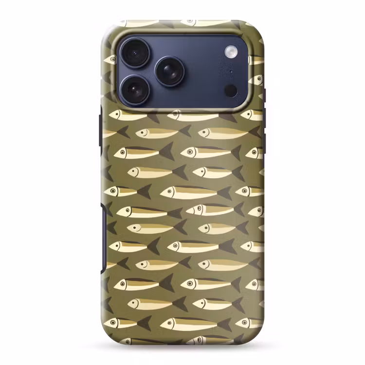 Telefoonhoesje Toughcase - Vis - Patroon - Groen