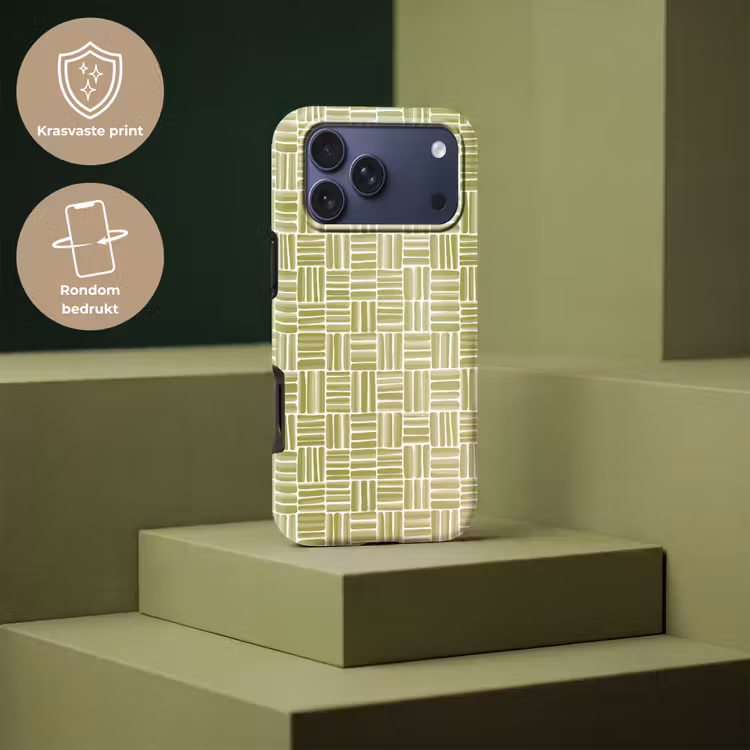 Telefoonhoesje Toughcase - Vlecht - Patroon - Groen — 7