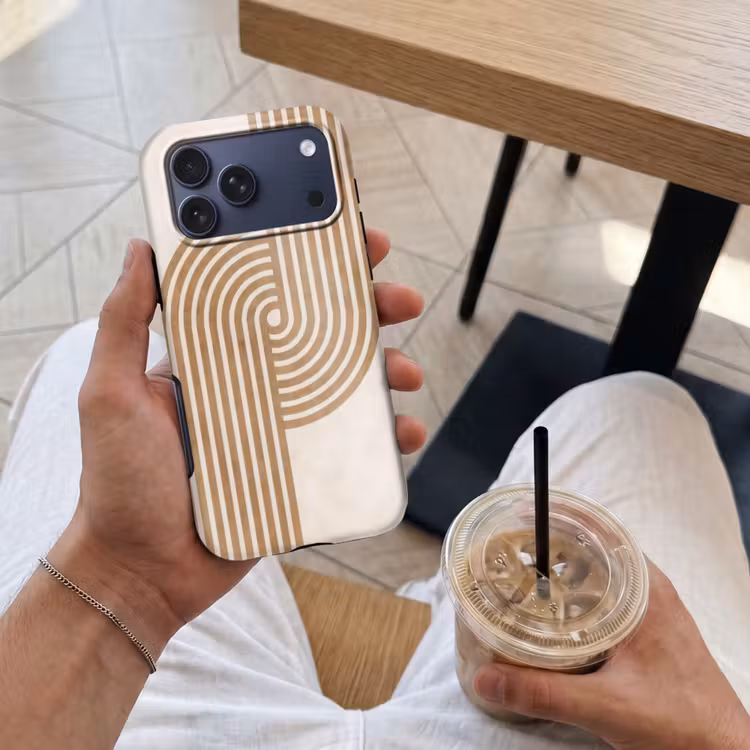 Telefoonhoesje Toughcase - Symmetrische bocht - Koperkleurig — 4