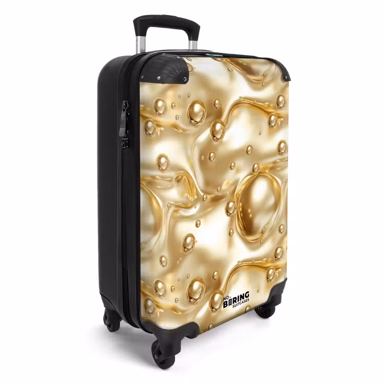 Koffer - Vloeibaar Goud met Druppels — 2