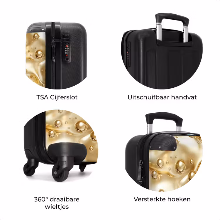 Koffer - Vloeibaar Goud met Druppels — 7
