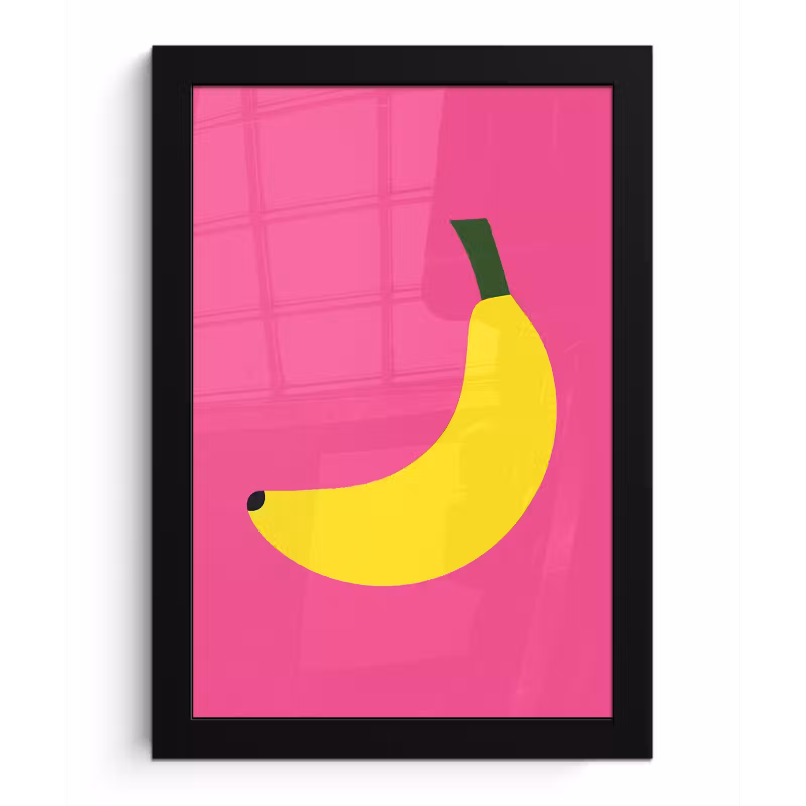 Poster met lijst - Banaan - Geel - Fruit — 1
