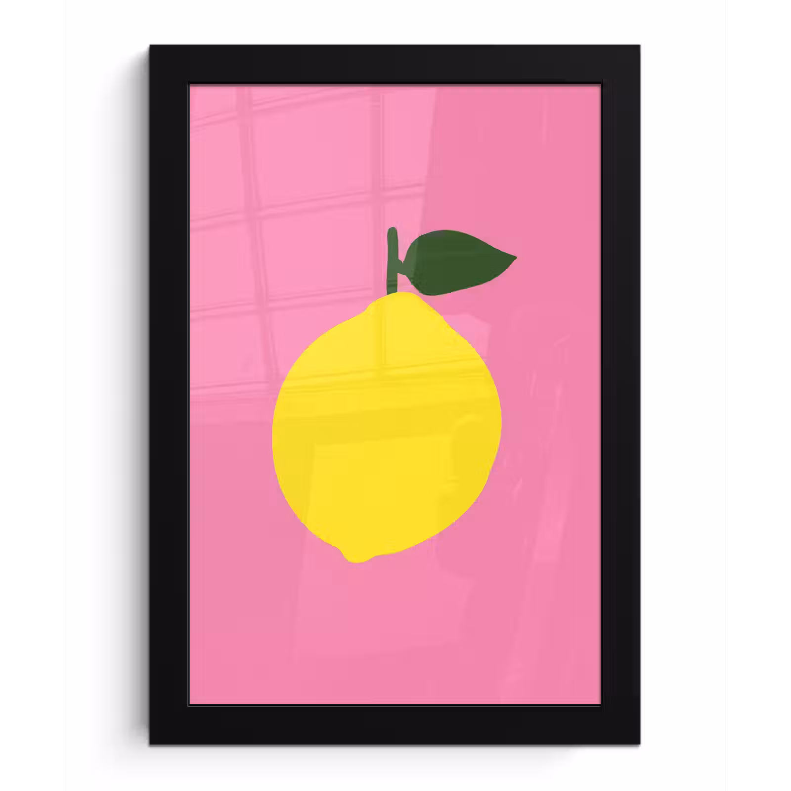 Poster met lijst - Citroen - Geel - Fris — 1