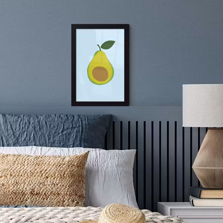Poster met lijst - Avocado - Illustratie - Groene - Vrucht — 3