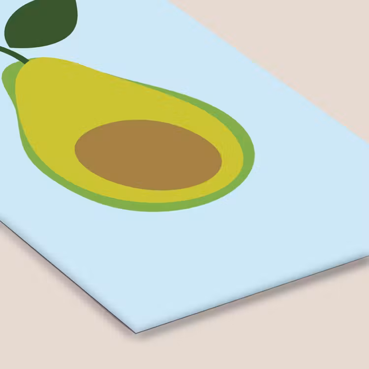 Poster met lijst - Avocado - Illustratie - Groene - Vrucht — 7