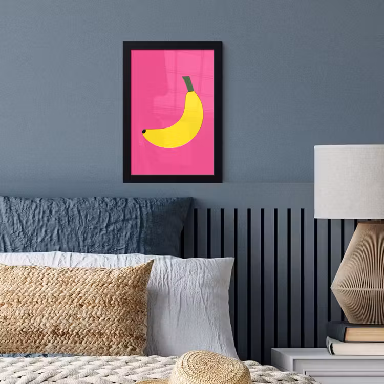 Poster met lijst - Banaan - Geel - Fruit — 3