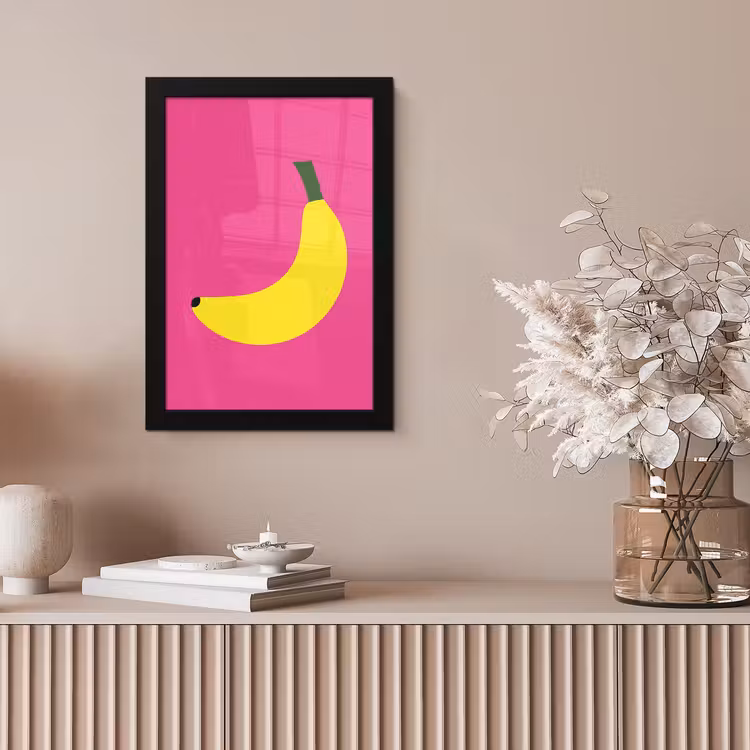 Poster met lijst - Banaan - Geel - Fruit — 5
