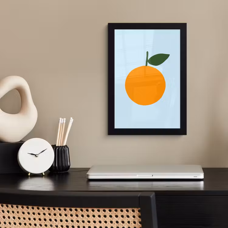 Poster met lijst - Fruit - Sinaasappel - Oranje — 2