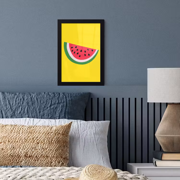 Poster met lijst - Fruit - Watermeloen - Geel — 3