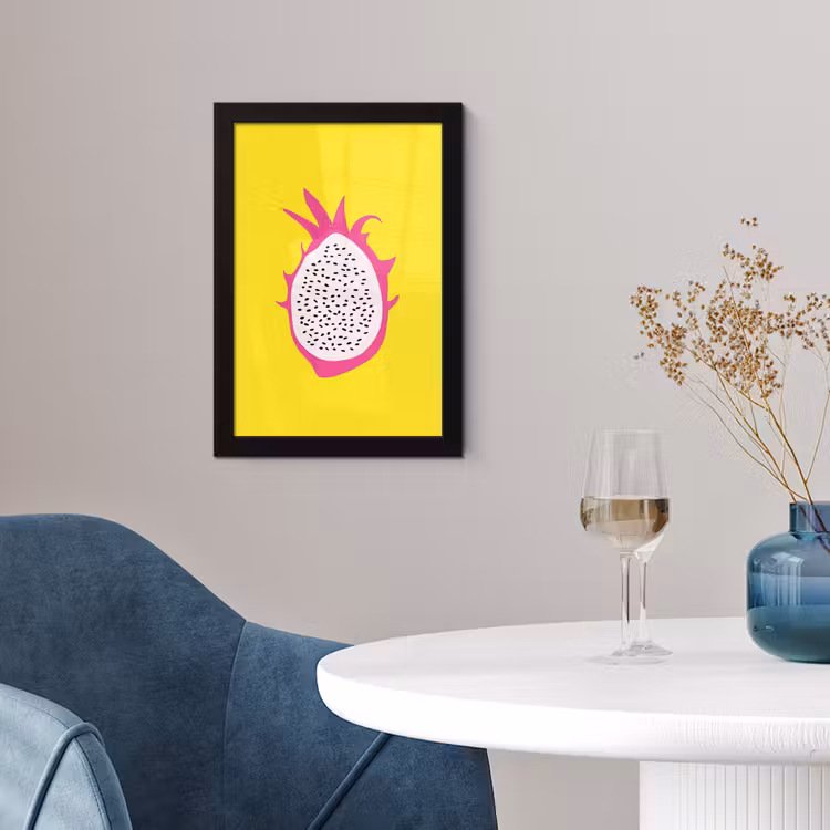 Poster met lijst - Illustratie - Drakenvrucht - Kleurrijk — 4