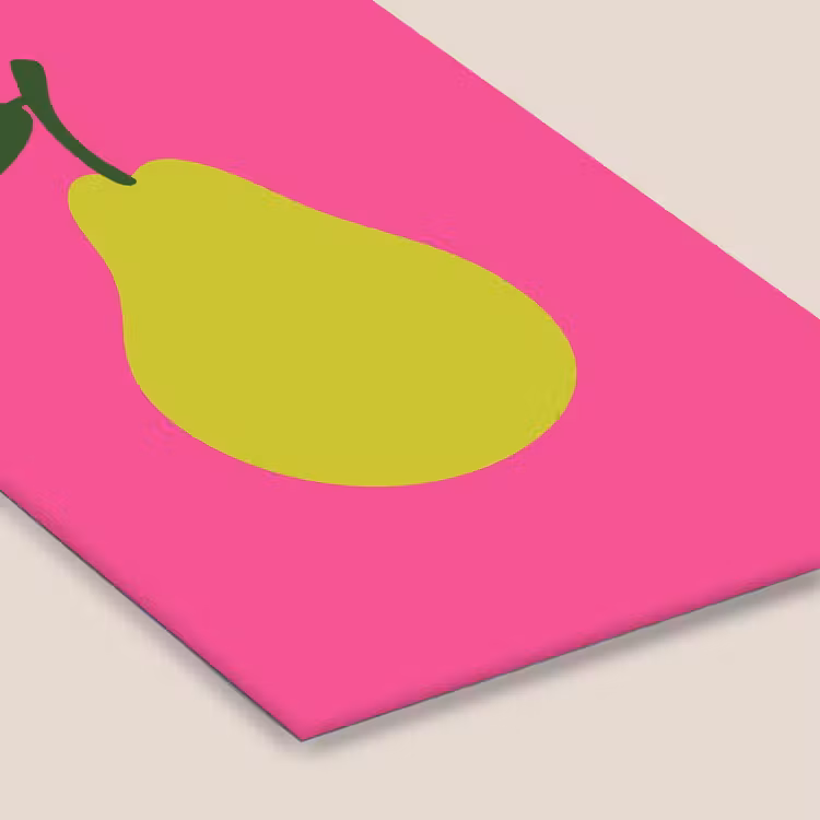 Poster met lijst - Illustratie - Fruit - Peer - Groen — 7
