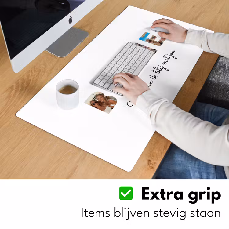 Gepersonaliseerde bureau onderlegger - Bestie - Lettercollage — 6