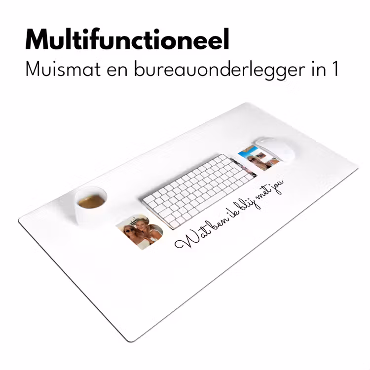 Gepersonaliseerde bureau onderlegger - Bestie - Lettercollage — 7