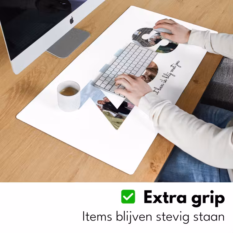 Gepersonaliseerde bureau onderlegger - Zus - Lettercollage — 6