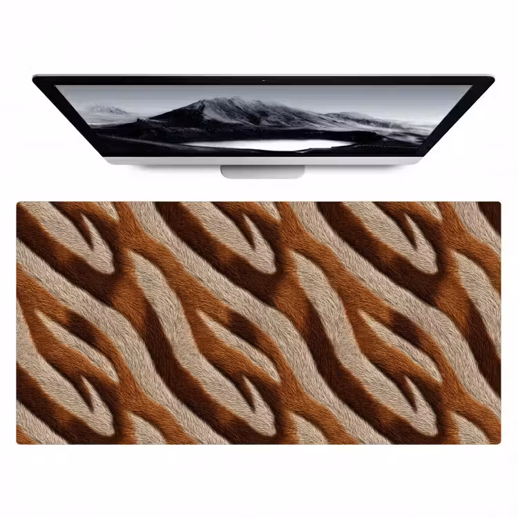 Bureau onderlegger - Zebra - Bruin - Patroon — 1