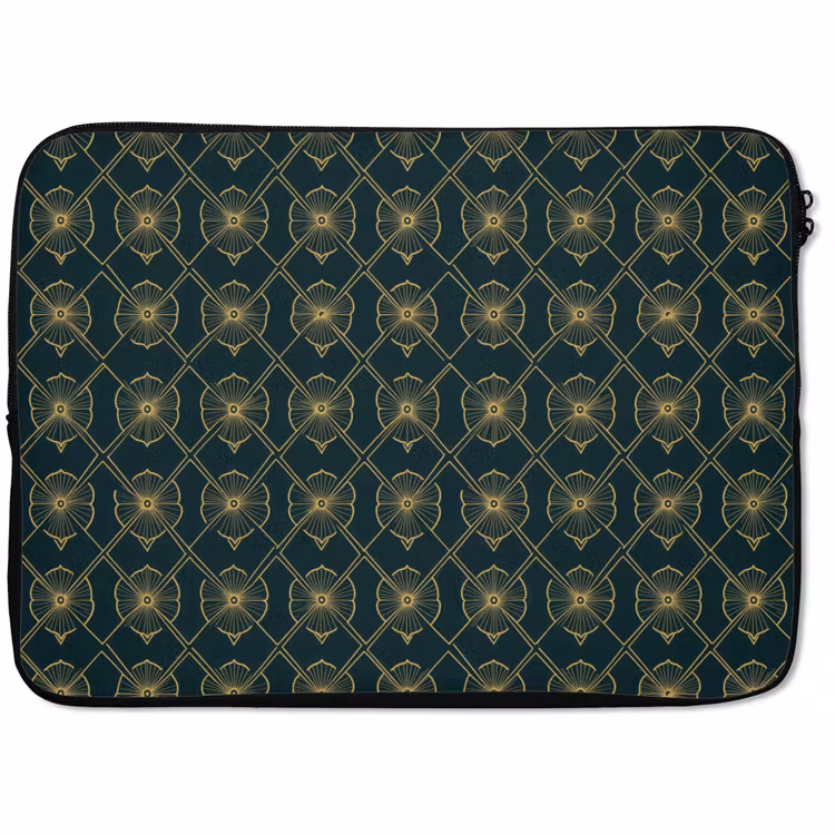 Laptophoes - Geometrisch - Elegant - Groen — 1