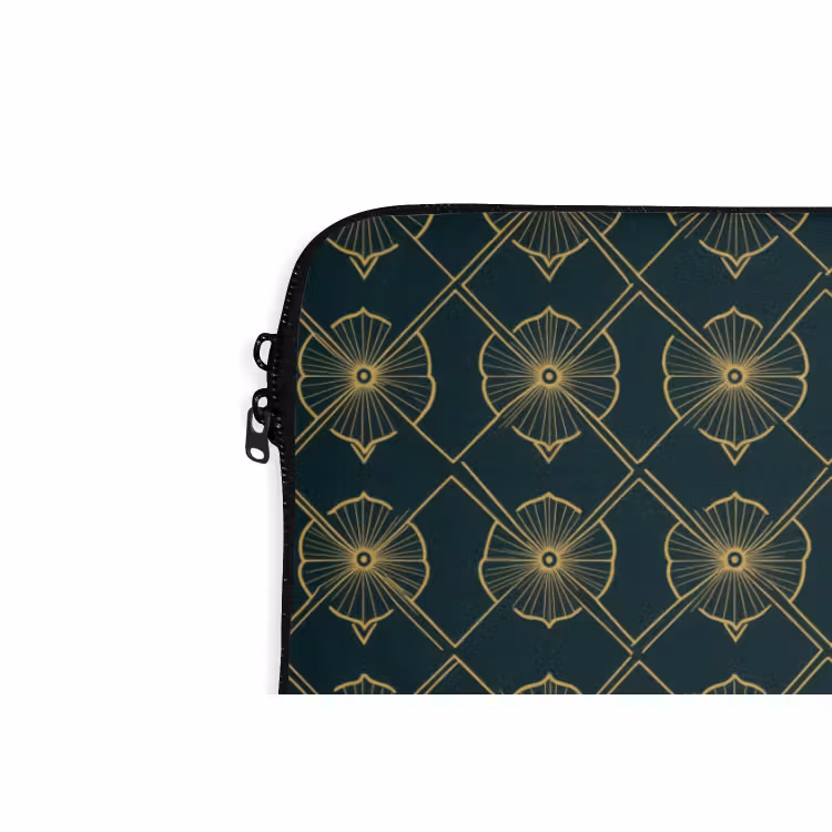 Laptophoes - Geometrisch - Elegant - Groen — 5