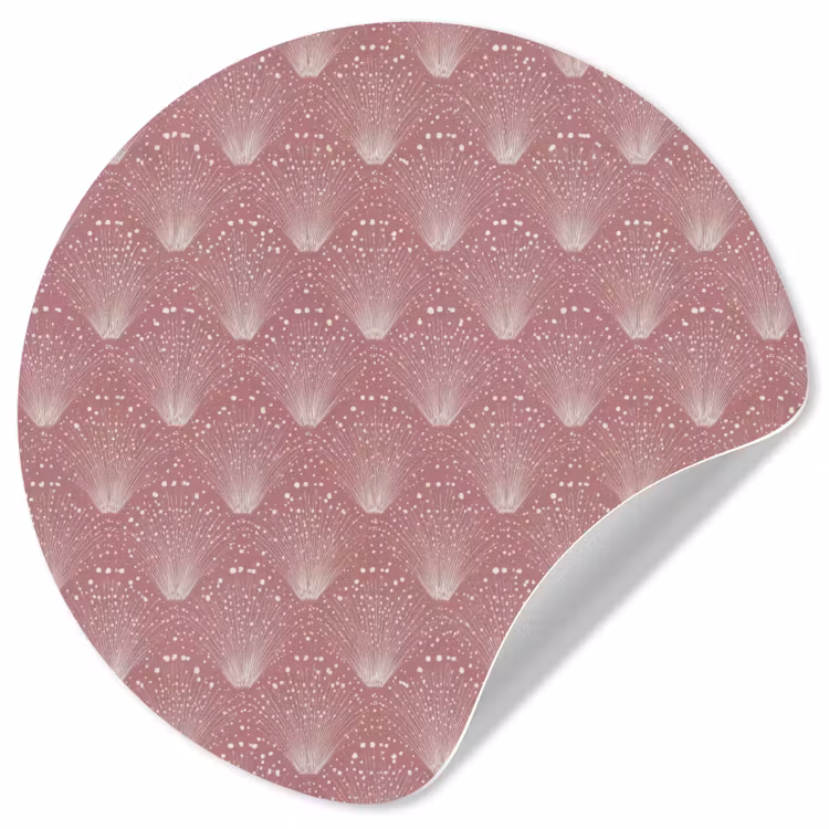 Behangcirkel - Trendy - Patroon - Roze — 1