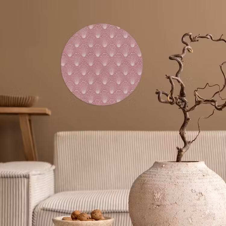 Behangcirkel - Trendy - Patroon - Roze — 2