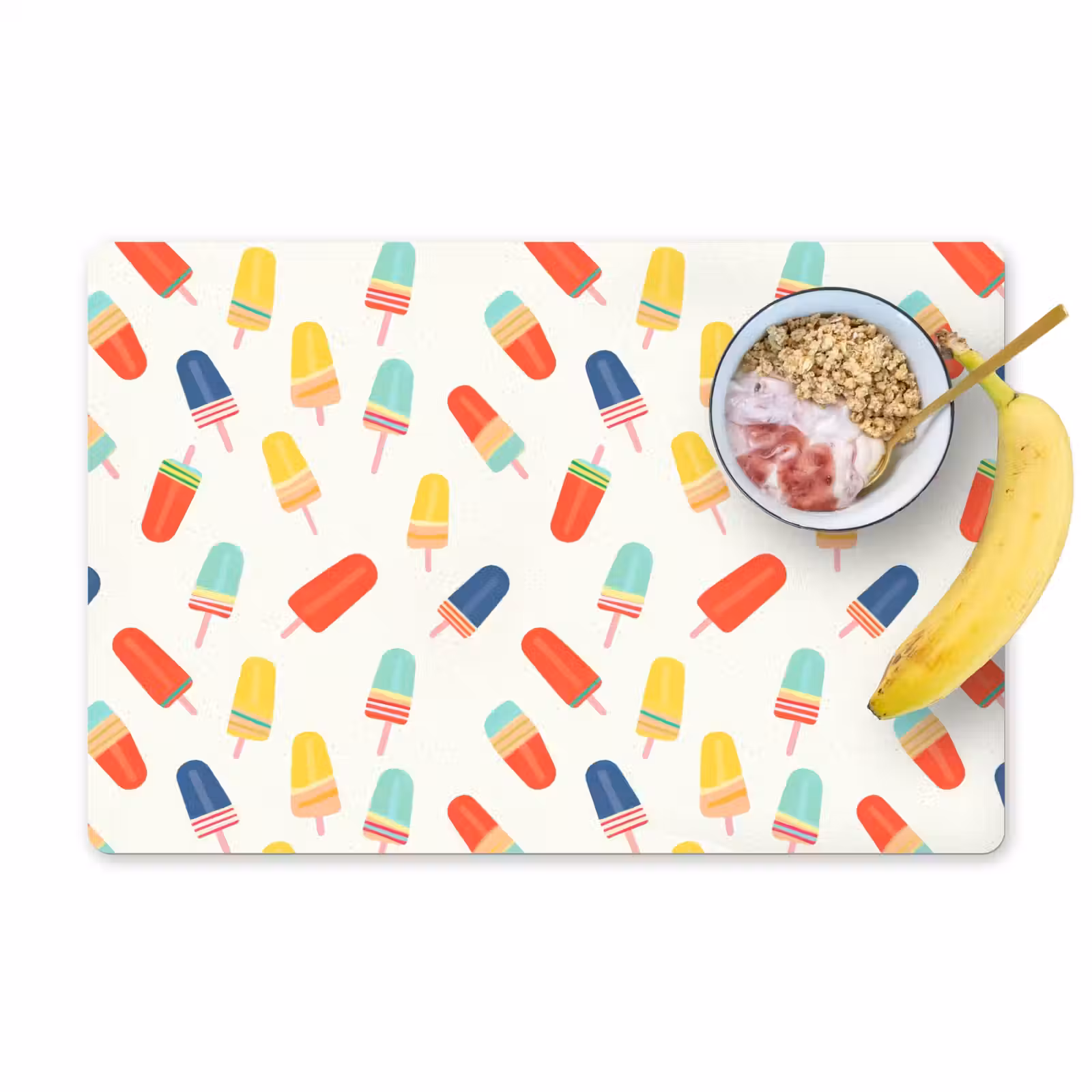 Placemat - 6 stuks - IJsjes - Speels - Kleurrijk — 1