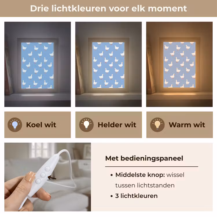 Tafellamp - Witte Ganzen Sneeuw — 6