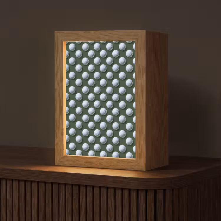 Tafellamp - Golfballen Patroon Donkergroen