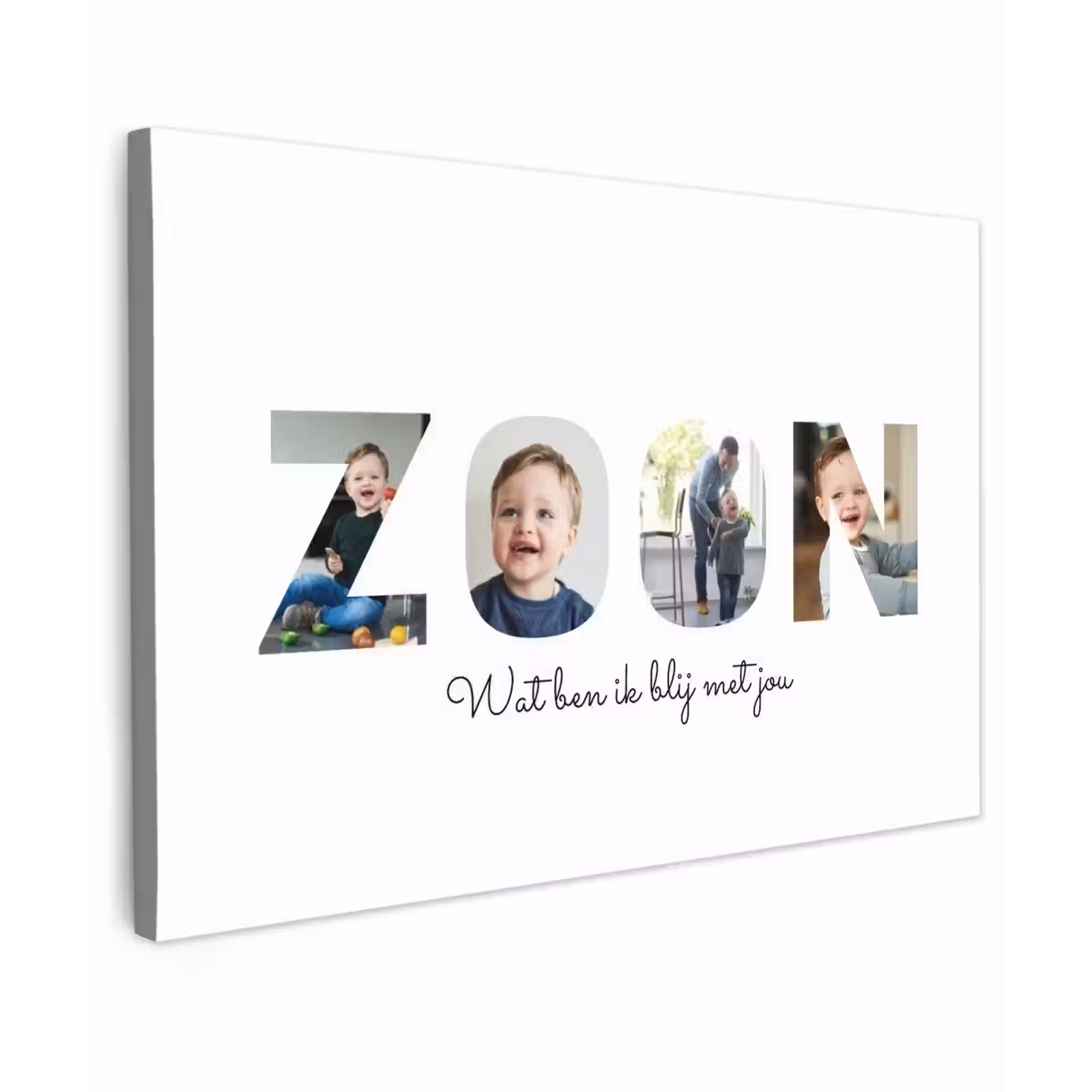 Gepersonaliseerd buiten canvas - Zoon - Lettercollage — 1