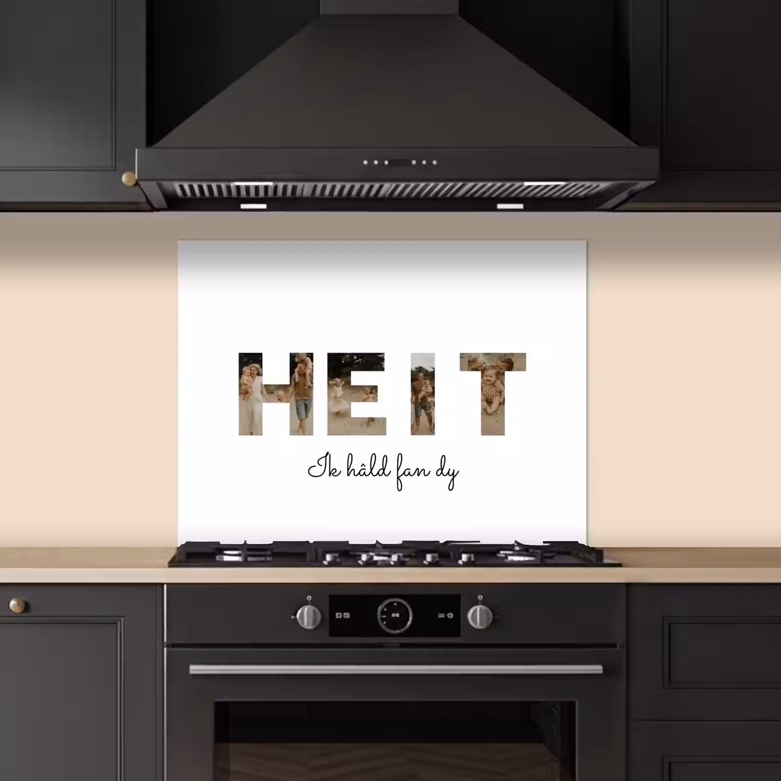 Gepersonaliseerd spatscherm - Heit - Lettercollage — 1