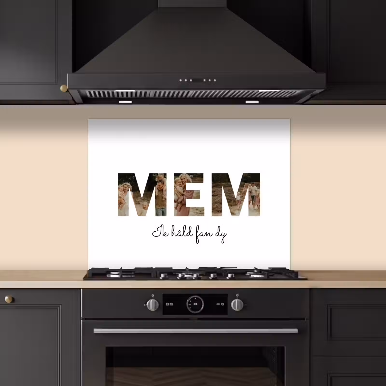 Gepersonaliseerd spatscherm - Mem - Lettercollage — 1