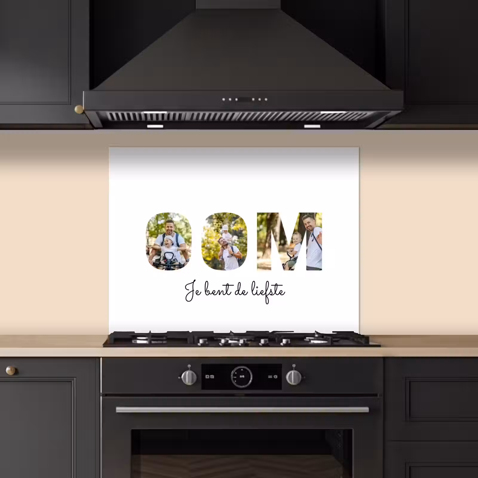Gepersonaliseerd spatscherm - Oom - Lettercollage — 1