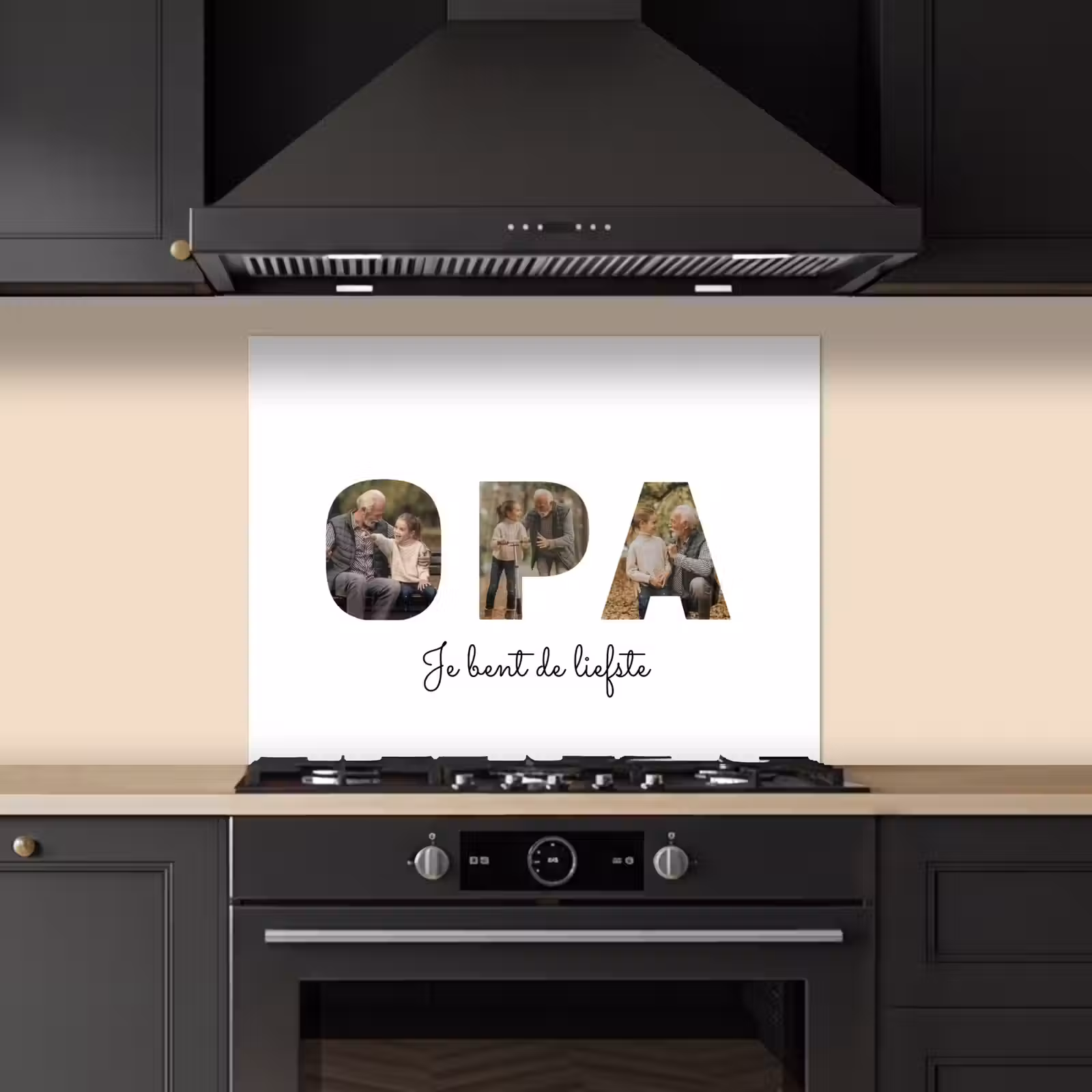 Gepersonaliseerd spatscherm - Opa - Lettercollage — 1