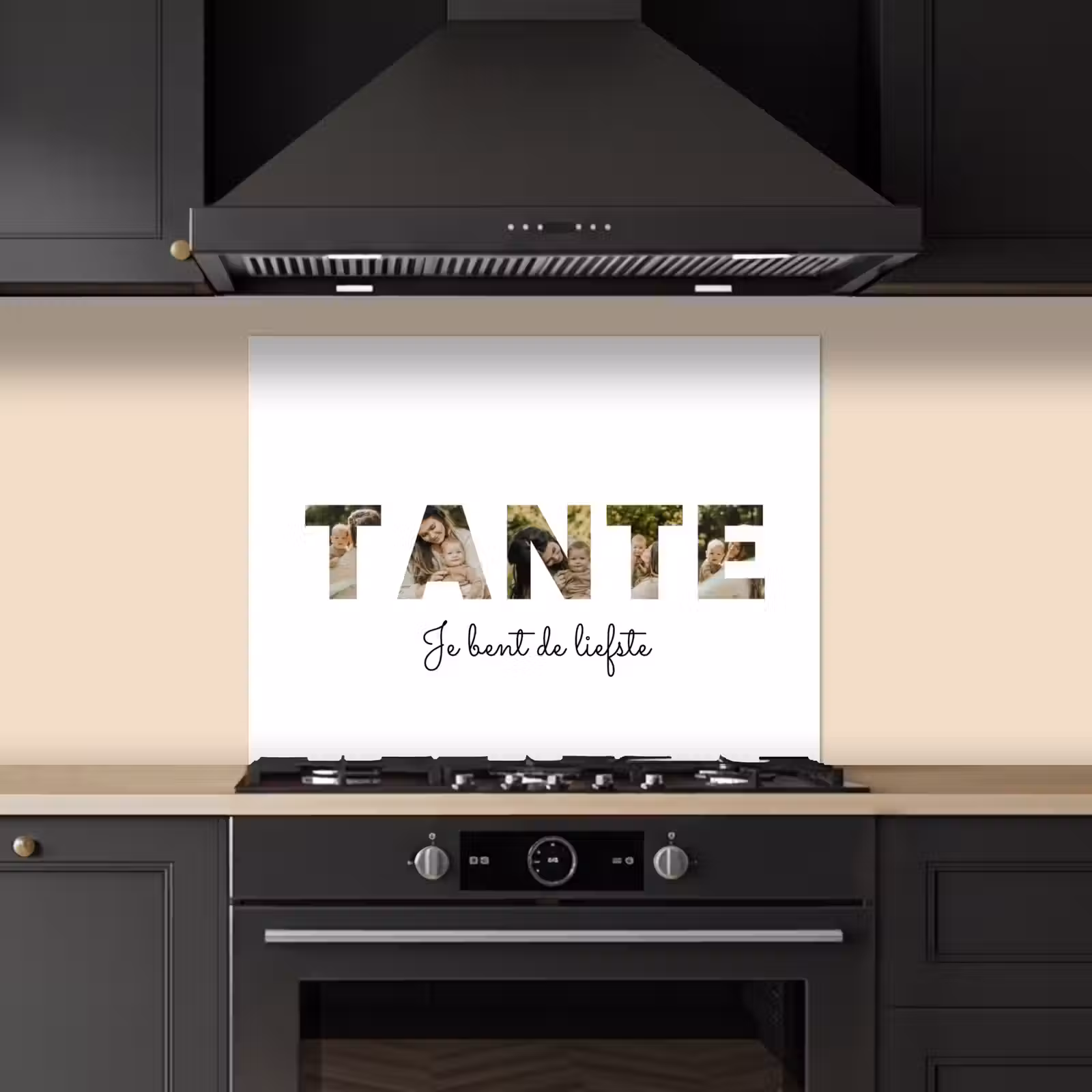 Gepersonaliseerd spatscherm - Tante - Lettercollage — 1