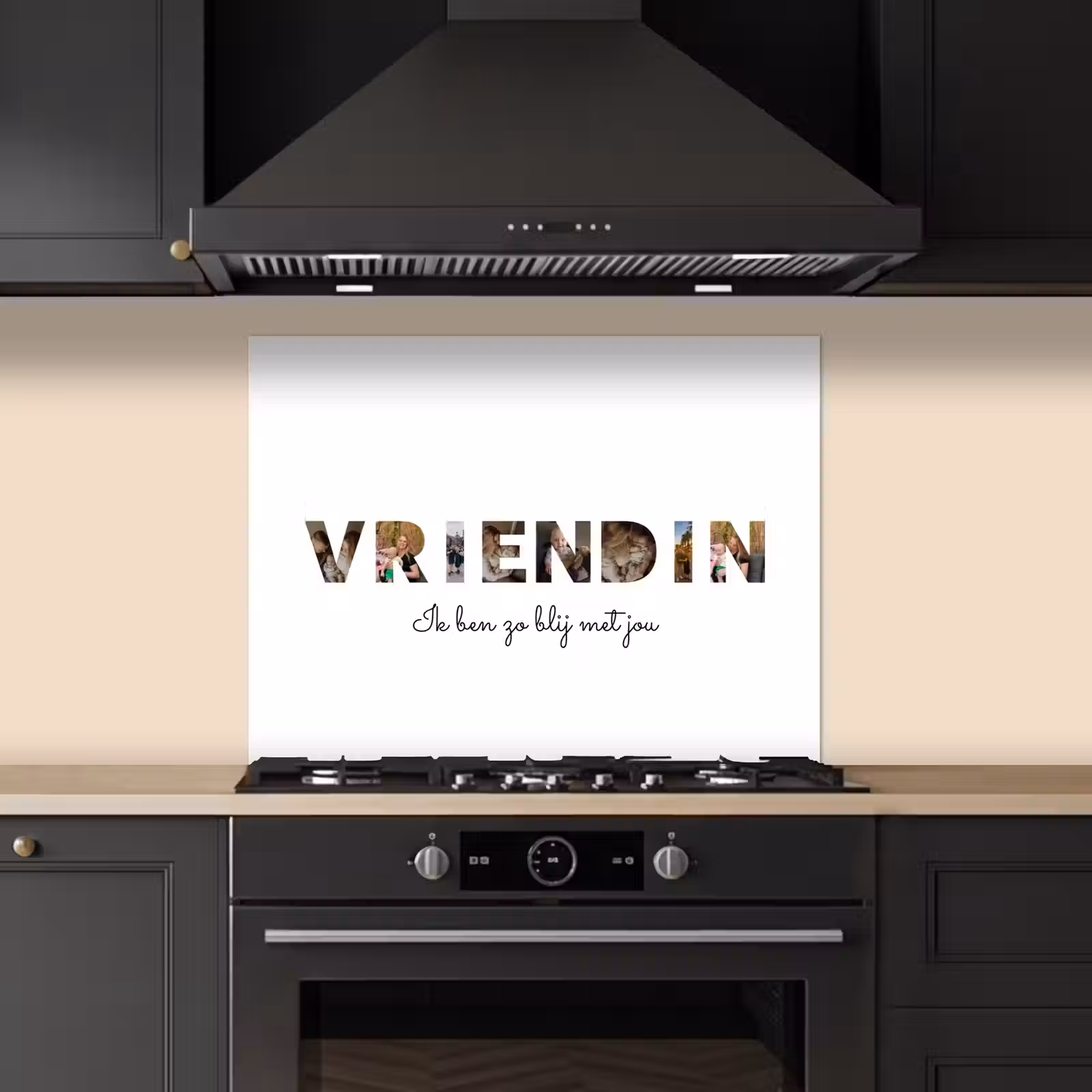 Gepersonaliseerd spatscherm - Vriendin - Lettercollage — 1