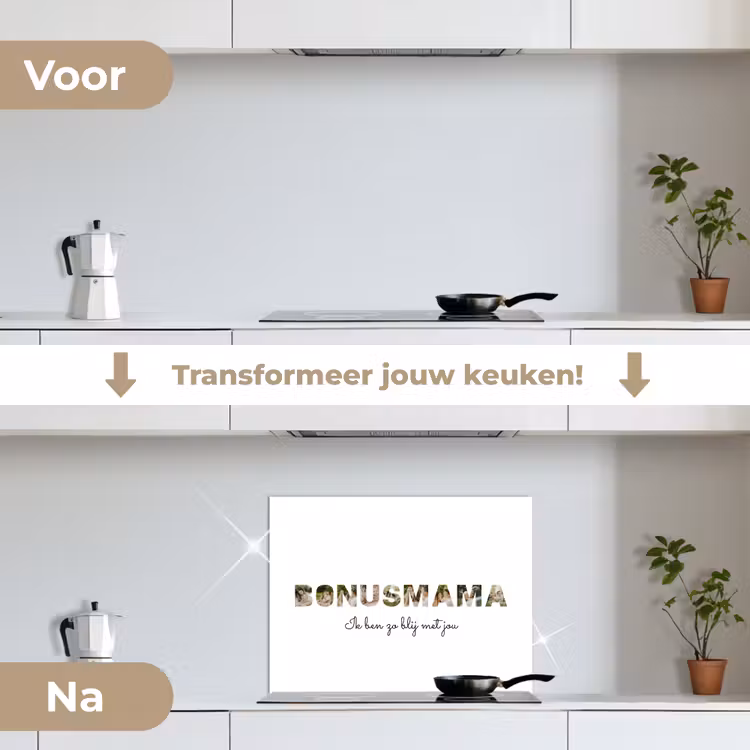 Gepersonaliseerd spatscherm - Bonusmama - Lettercollage — 2