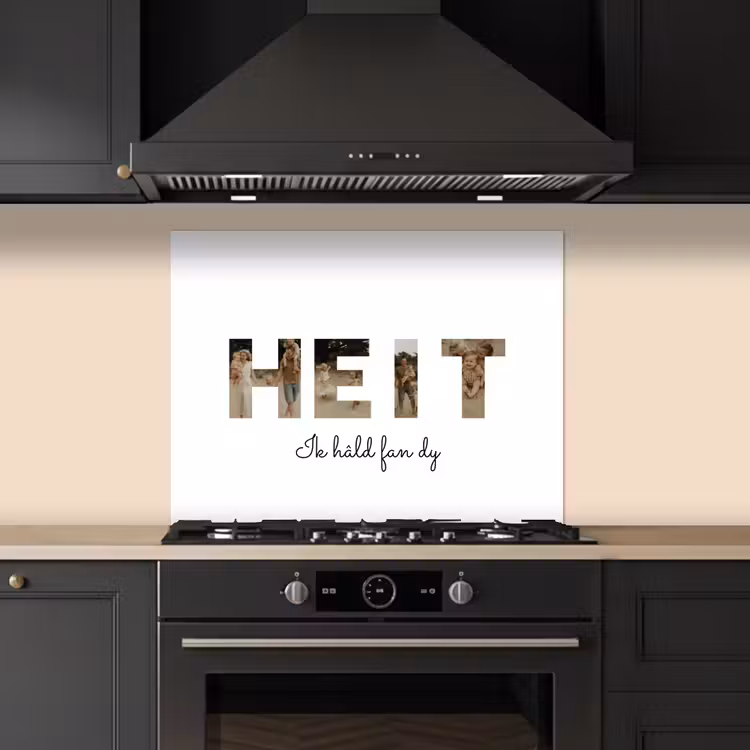 Gepersonaliseerd spatscherm - Heit - Lettercollage — 1