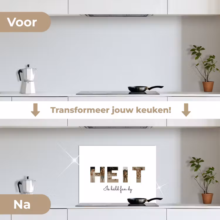 Gepersonaliseerd spatscherm - Heit - Lettercollage — 2