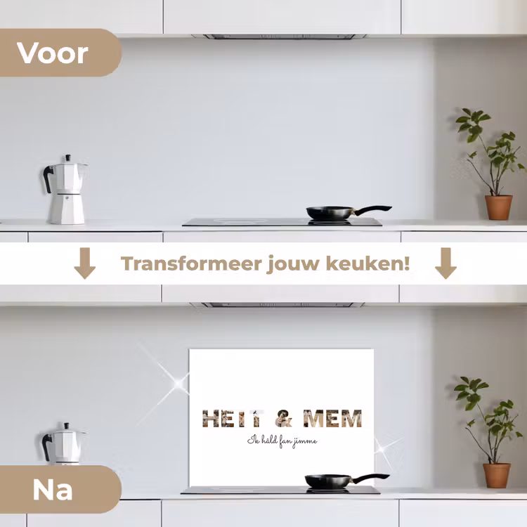 Gepersonaliseerd spatscherm - Heit & Mem - Lettercollage — 2