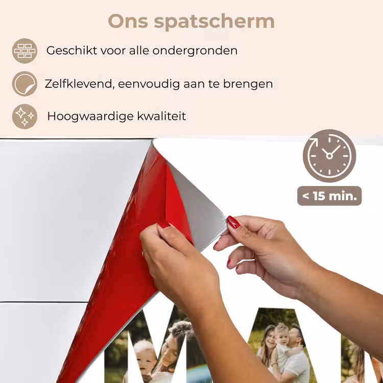 Gepersonaliseerd spatscherm - Mama - Lettercollage — 3