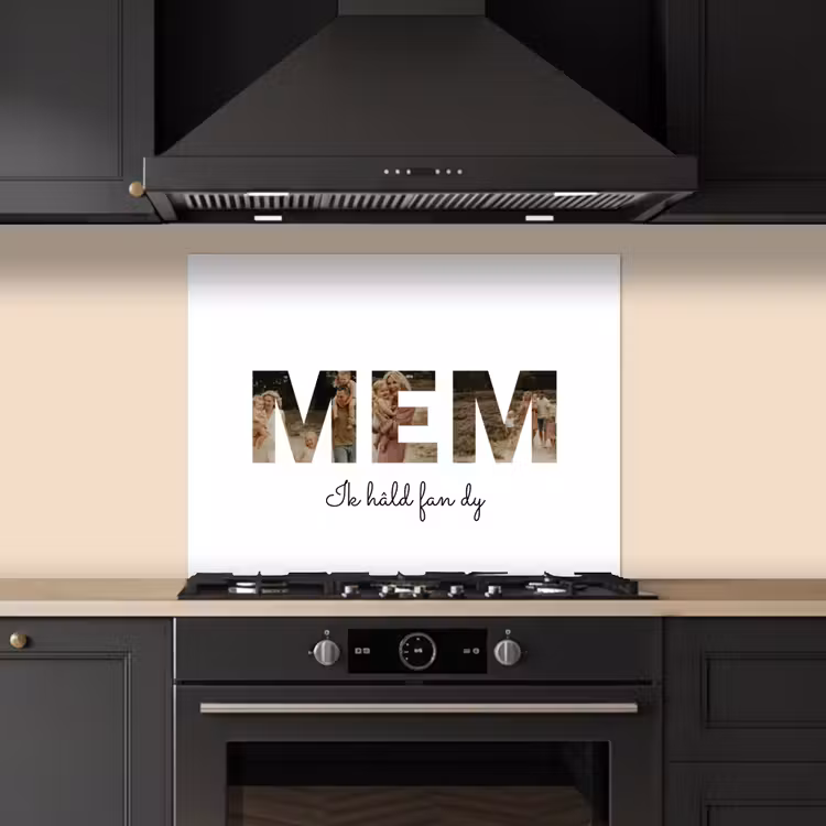 Gepersonaliseerd spatscherm - Mem - Lettercollage — 1