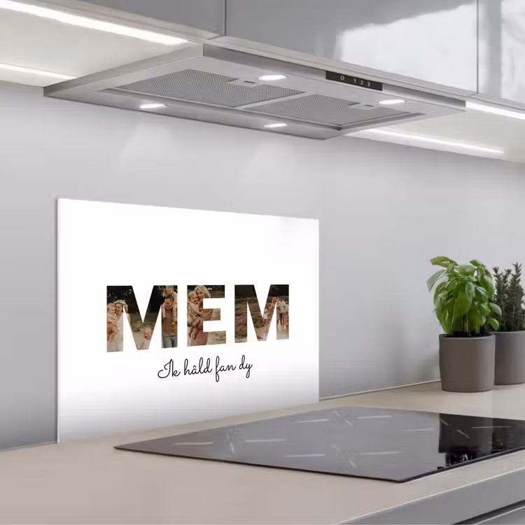Gepersonaliseerd spatscherm - Mem - Lettercollage — 4