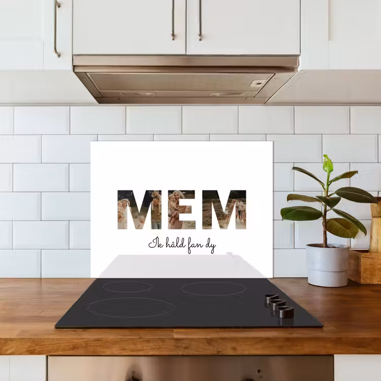 Gepersonaliseerd spatscherm - Mem - Lettercollage — 5