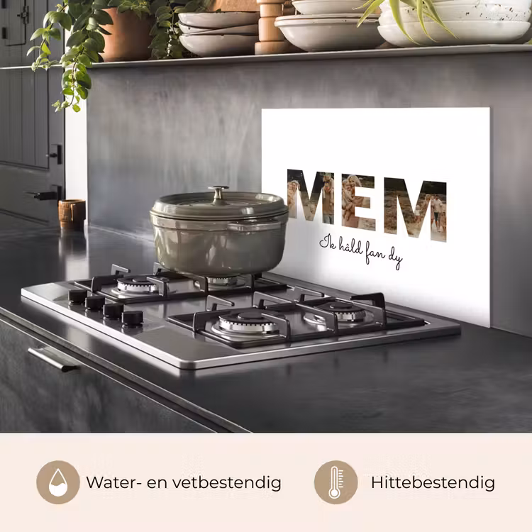 Gepersonaliseerd spatscherm - Mem - Lettercollage — 6