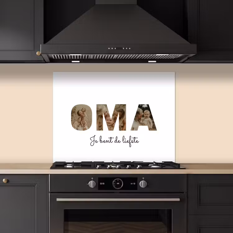 Gepersonaliseerd spatscherm - Oma - Lettercollage — 1