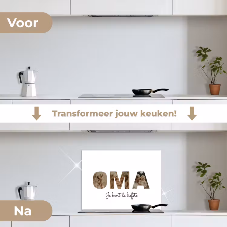 Gepersonaliseerd spatscherm - Oma - Lettercollage — 2
