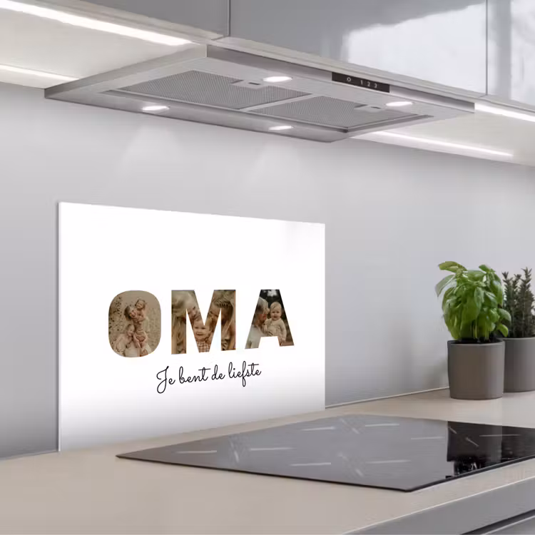 Gepersonaliseerd spatscherm - Oma - Lettercollage — 4