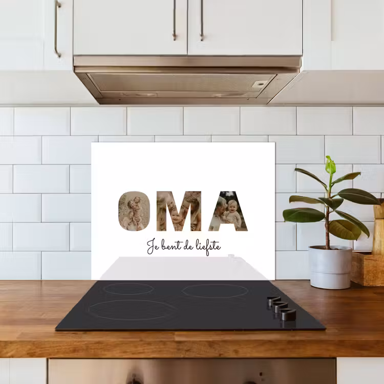 Gepersonaliseerd spatscherm - Oma - Lettercollage — 5