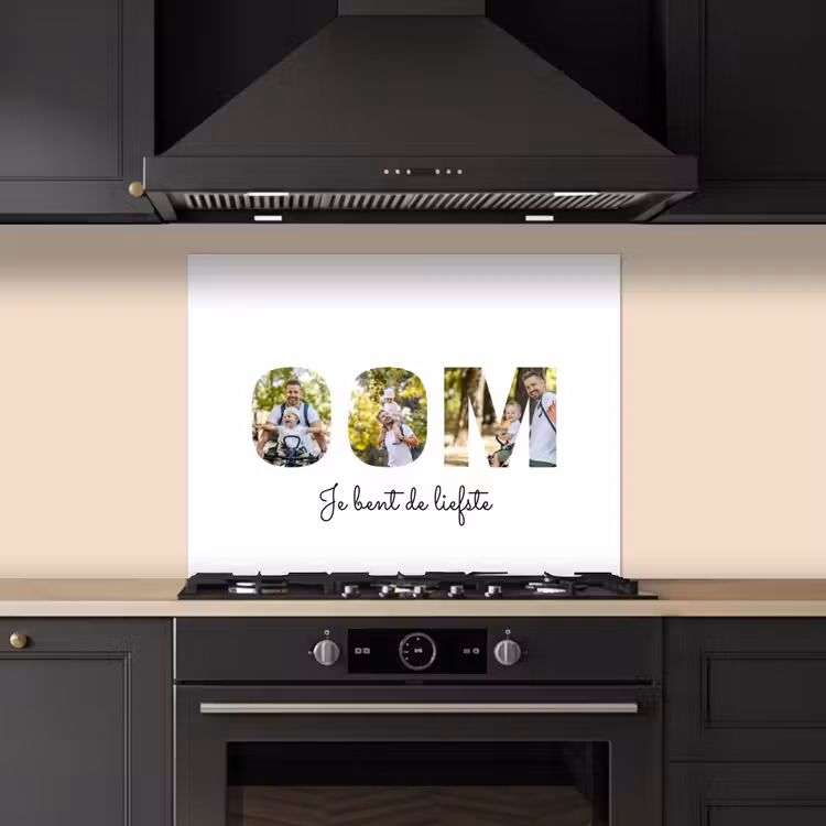 Gepersonaliseerd spatscherm - Oom - Lettercollage — 1