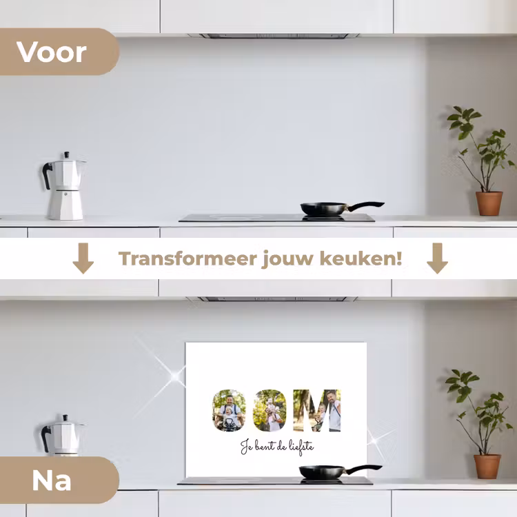 Gepersonaliseerd spatscherm - Oom - Lettercollage — 2