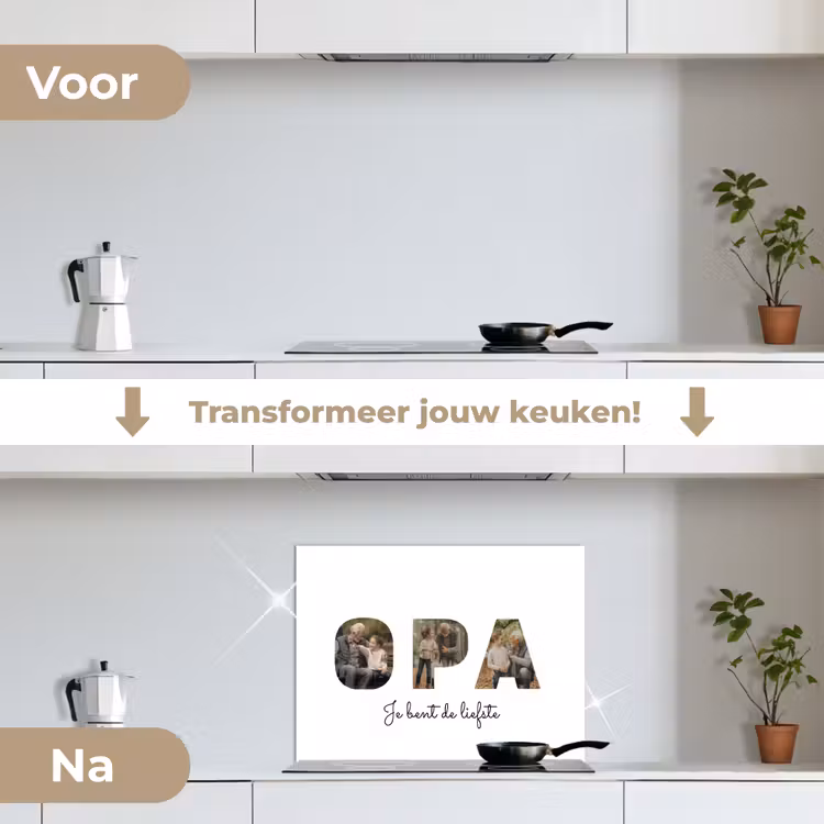 Gepersonaliseerd spatscherm - Opa - Lettercollage — 2